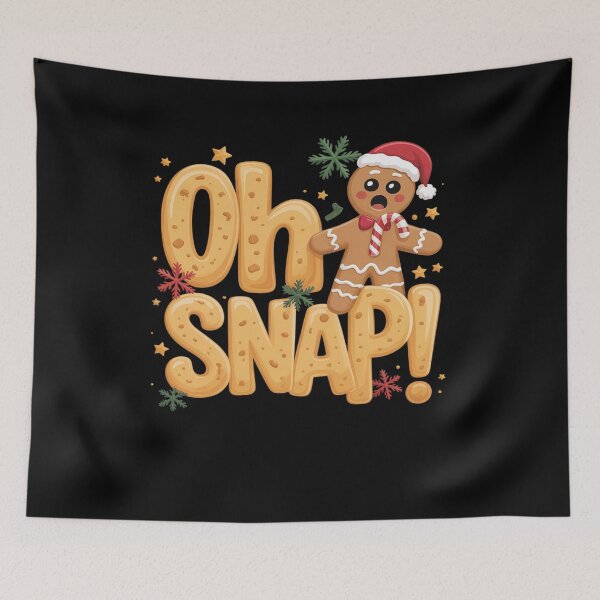 Item preview, Oh Snap Gingerbread Man Christmas Xmas Cookie Baking Funny designed and sold by FranzFriesen.