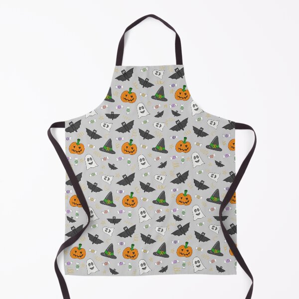 Item preview, Playful Ghosts, Bats & Pumpkins Halloween Pattern (Slate Grey) designed and sold by Whimsy Creative Studio.