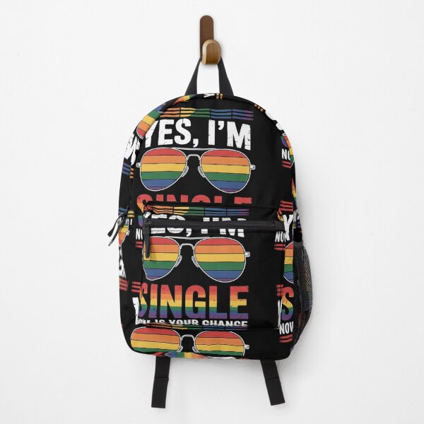 Item preview, Yes I'm Single Now Is Your Chance LGBTQ Pride Gay Lesbian designed and sold by ClassicAnthony.