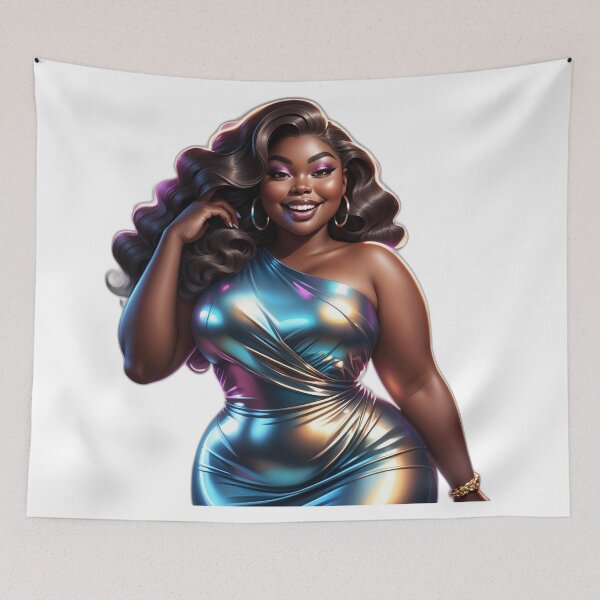 Item preview, Melanin Curvy Diva – Bold and Beautiful designed and sold by Lulunza.