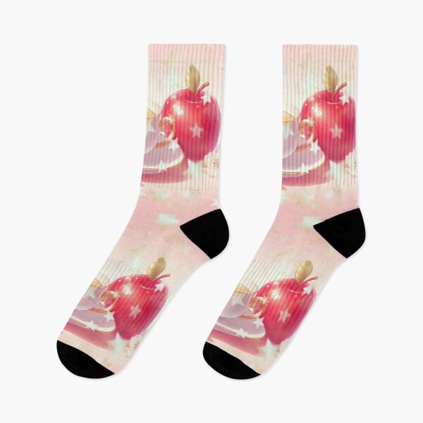 Item preview, Golden Tea Time with Apple – Soft Anime-Inspired Illustration designed and sold by Sugar Wisdom .