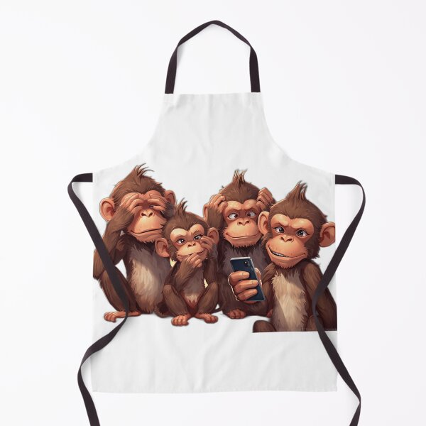 Item preview, Four Playful Monkeys: Classic Wisdom Meets Modern Curiosity designed and sold by VR-trends.