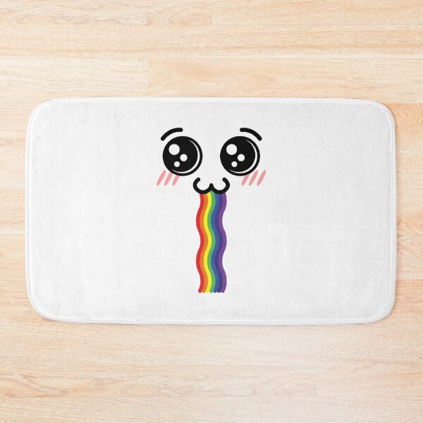 Item preview, Adorable kawaii owo rainbow drooling face designed and sold by BlushyPrint.