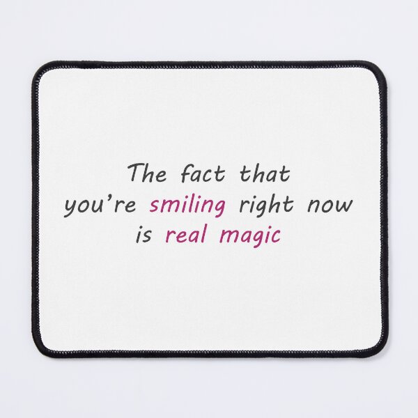 Item preview, Smiling is real magic designed and sold by AyushkaAgarwal.