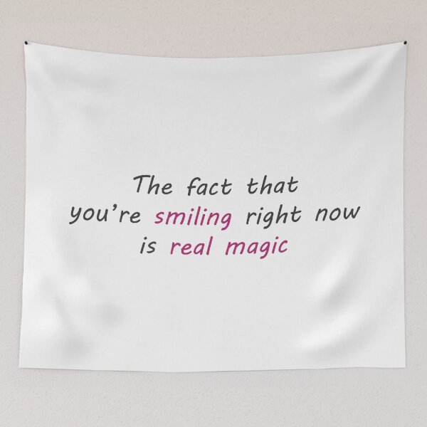 Item preview, Smiling is real magic designed and sold by AyushkaAgarwal.