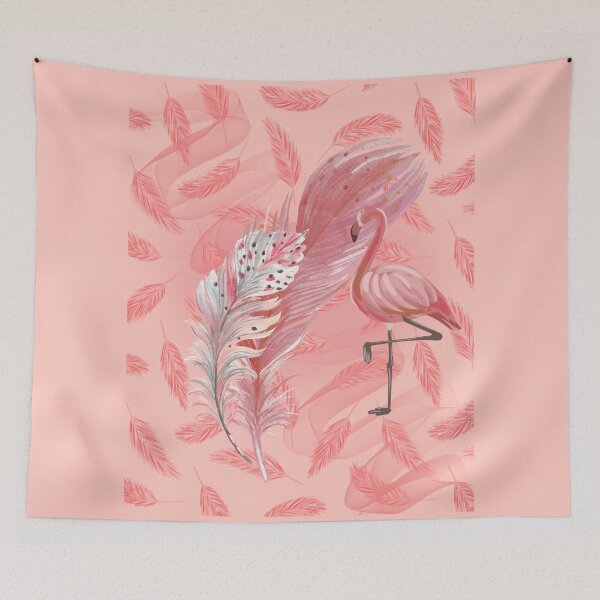 Item preview, Flamingo Feathers designed and sold by IREMORHAN.
