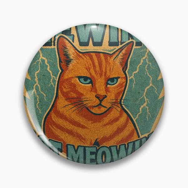 Item preview, Cat Meme Mewing Not Meowing Retro Lightning Comic Vintage Aesthetic designed and sold by Bongocomic.