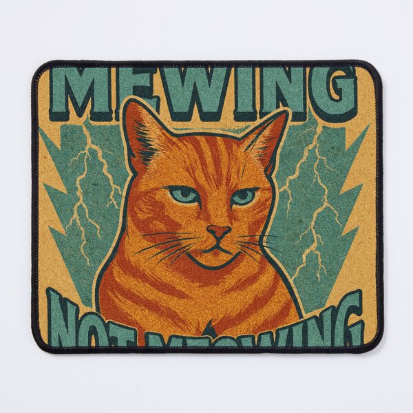 Item preview, Cat Meme Mewing Not Meowing Retro Lightning Comic Vintage Aesthetic designed and sold by Bongocomic.