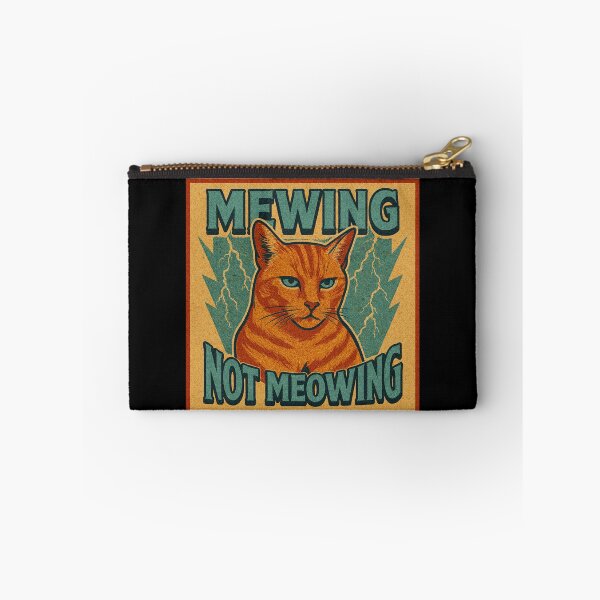 Item preview, Cat Meme Mewing Not Meowing Retro Lightning Comic Vintage Aesthetic designed and sold by Bongocomic.