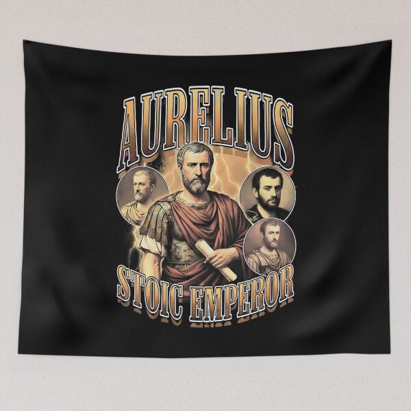 Item preview, Marcus Aurelius Stoic Philosophy Emperor Vintage Bootleg designed and sold by GrandeDuc.