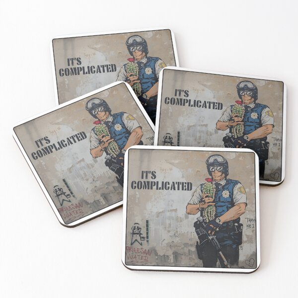 Item preview, Policeman Hugging Cactus Street Art designed and sold by eslovable.