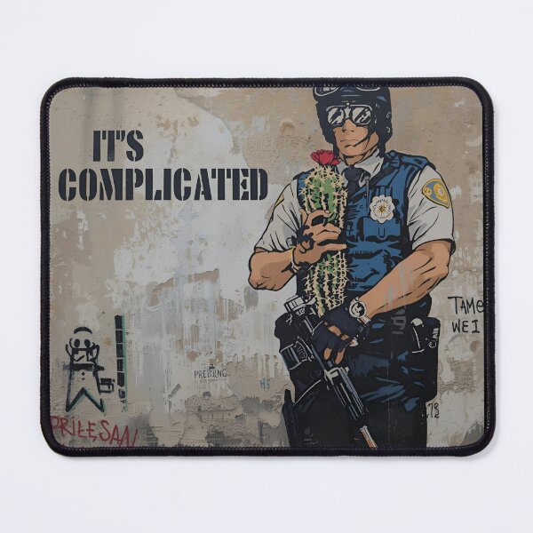 Item preview, Policeman Hugging Cactus Street Art designed and sold by eslovable.