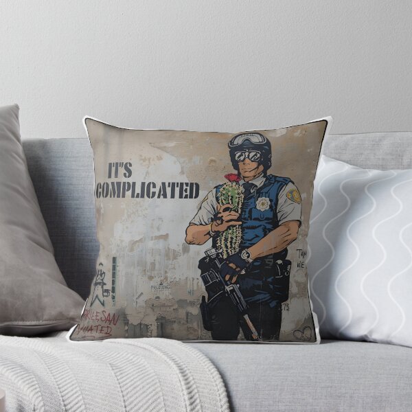 Item preview, Policeman Hugging Cactus Street Art designed and sold by eslovable.