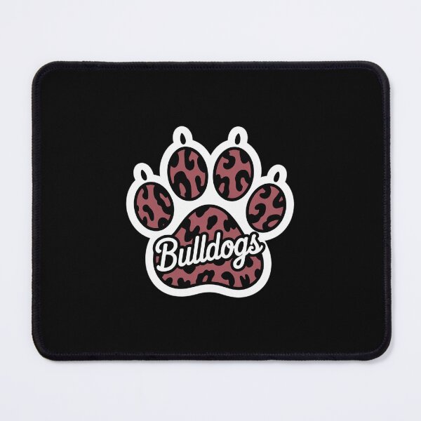 Item preview, Maroon Bulldogs Leopard Paw Print Leopard School designed and sold by MinaReinger.