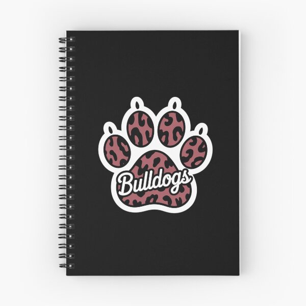 Item preview, Maroon Bulldogs Leopard Paw Print Leopard School designed and sold by MinaReinger.