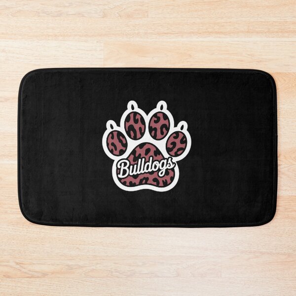 Item preview, Maroon Bulldogs Leopard Paw Print Leopard School designed and sold by MinaReinger.