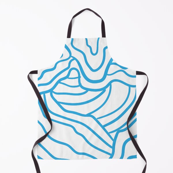 Item preview, Abstract Blue Wave Line Pattern – Modern Minimal Design designed and sold by Infinite drip.
