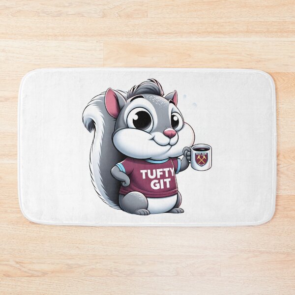 Item preview, Cheeky Cartoon Squirrel Drinking Coffee with Tufty Git T-Shirt. designed and sold by The-T-In-Retro.