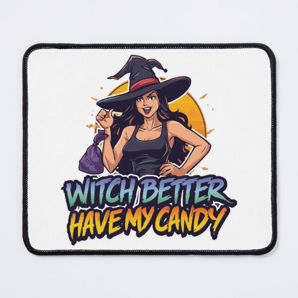Item preview, Witch Better Have My Candy Cute Witch Halloween Witch Hat Spooky Season designed and sold by UrbanStitchCreations.