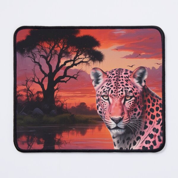 Item preview, Leopard in Okavango Delta at sunset designed and sold by GasconyPassion.
