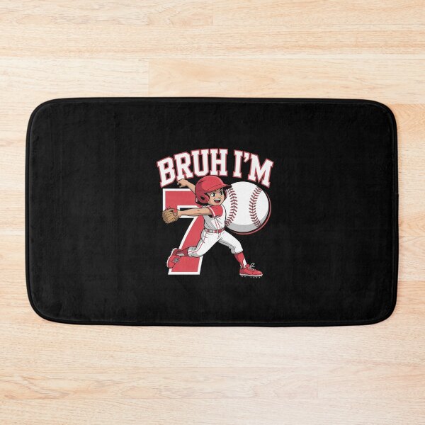 Item preview, Bruh I'm 7 Dabbing Baseball 7th Birthday Party Kids5  designed and sold by ClassicAnthony.