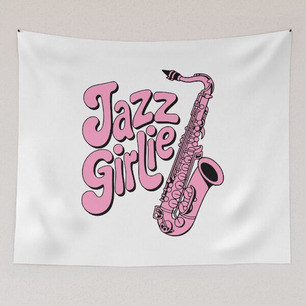 Item preview, Jazz Girlie! Pink Jazz Music Girl designed and sold by PMCreative.