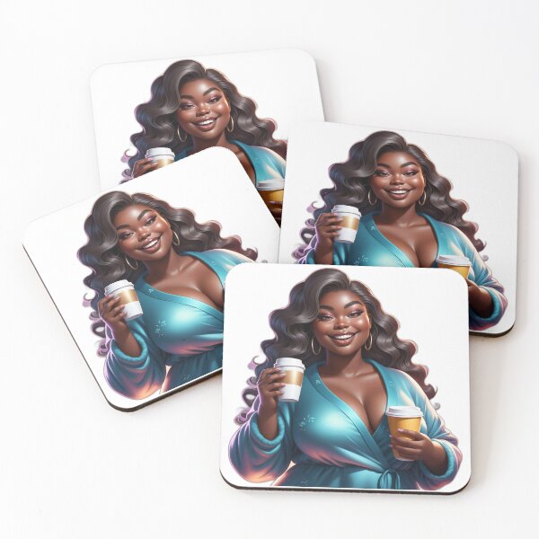 Item preview, Melanin Curvy Girl – Morning Vibes & Self Love designed and sold by Lulunza.