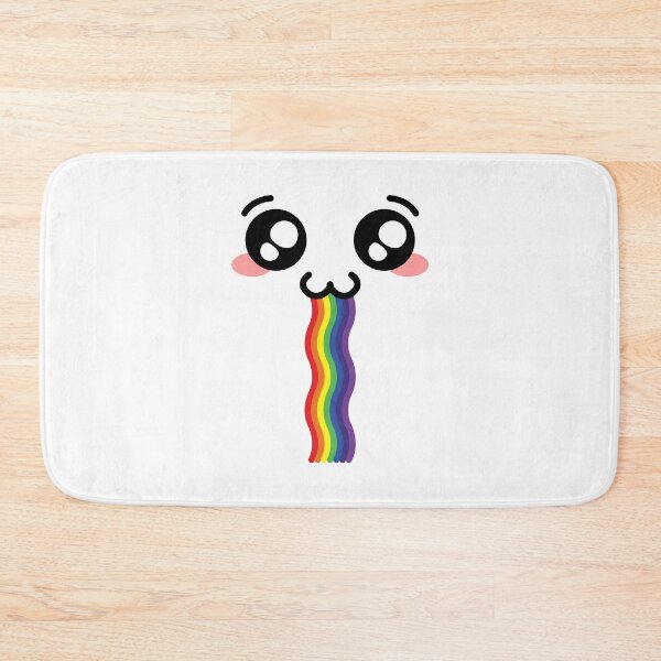 Item preview, Sweet kawaii owo rainbow drooling face designed and sold by BlushyPrint.