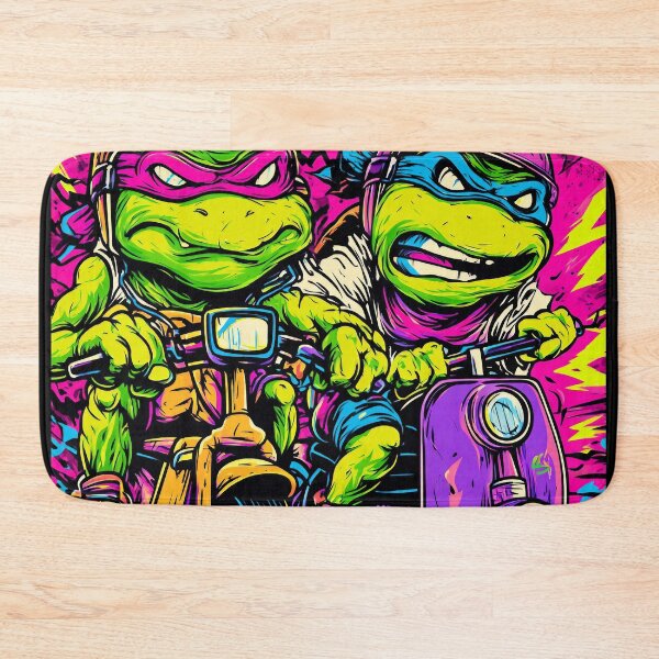 Item preview, Wild turtles on bikes – retro comic illustration designed and sold by Meiersbeste.