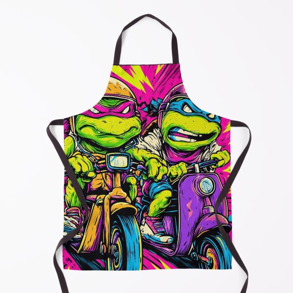 Item preview, Wild turtles on bikes – retro comic illustration designed and sold by Meiersbeste.