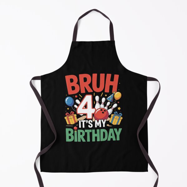 Item preview, Bruh It's My 4th Birthday Bowling 4 Years Old Bday Party designed and sold by EllinoKlemo.