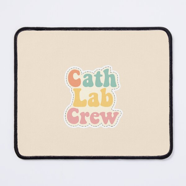 Item preview, Cath Lab Crew Aesthetic Bubble Font Sticker designed and sold by nastypastys.