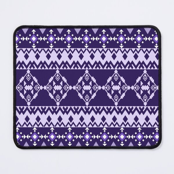 Item preview, Ethnic Tribal Geometric Pattern Seamless Background Vector in Purple Shades designed and sold by DesignByNui.
