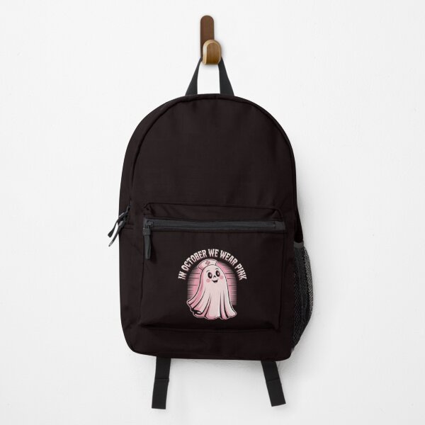 Item preview, In October We Wear Pink Nurse Ghost Halloween 2025 designed and sold by Redgiant87x.
