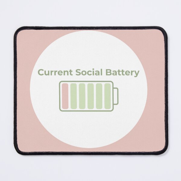 Item preview, Current Social Battery Status designed and sold by The Gentle Life.