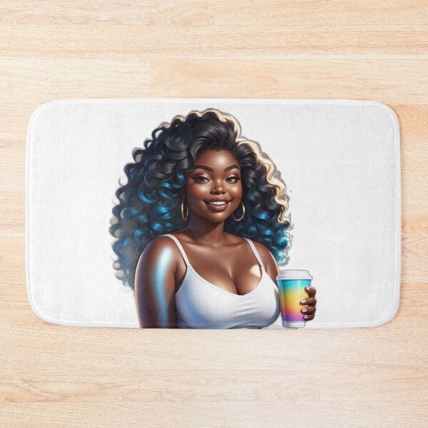 Item preview, Curvy Coffee Queen – Casual Self Love Vibes designed and sold by Lulunza.