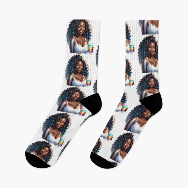 Item preview, Curvy Coffee Queen – Casual Self Love Vibes designed and sold by Lulunza.
