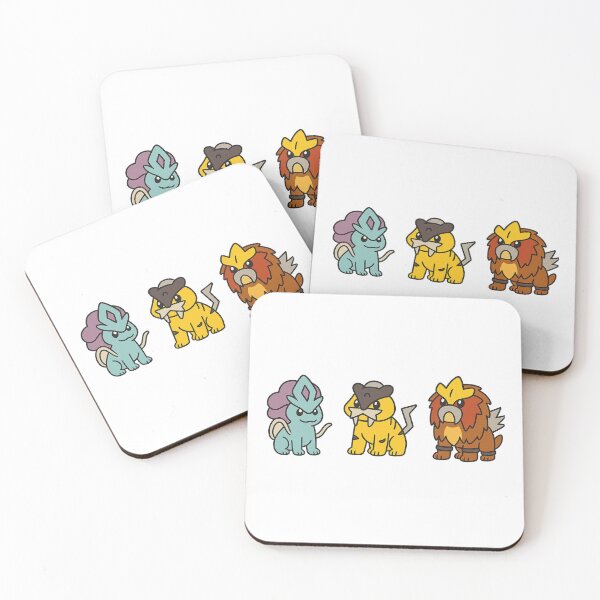 Item preview, Legendary Johto trio dogs designed and sold by PokeBroer.