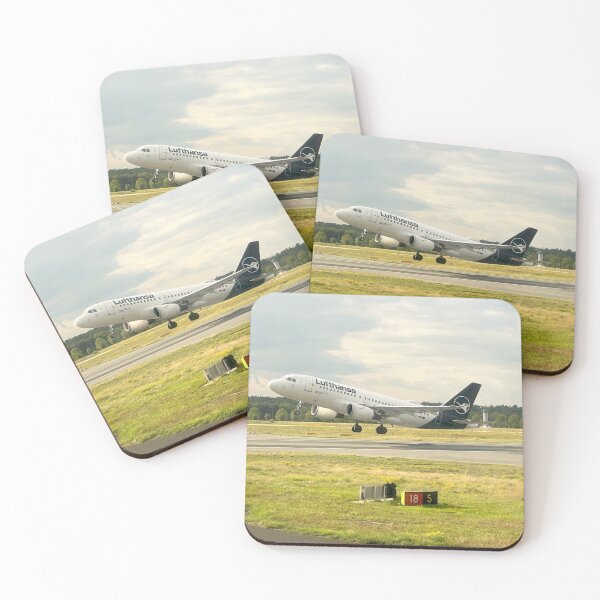 Item preview, Lufthansa Airbus A319 taking-off from Frankfurt designed and sold by ShortFinalArt.