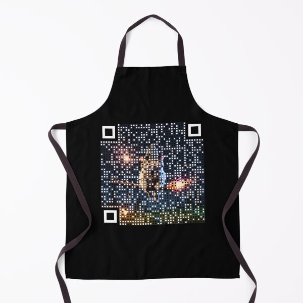 Item preview, Broomstick Kitty QR : Dare To Scan - Halloween Collection designed and sold by LA Art.