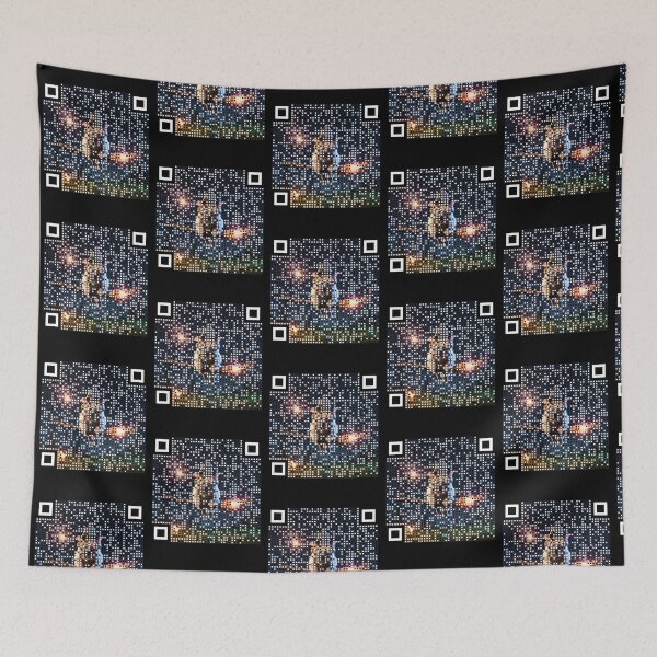 Item preview, Broomstick Kitty QR : Dare To Scan - Halloween Collection designed and sold by LA Art.