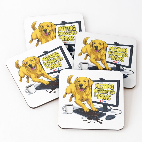Item preview, Meeting Interrupted By Paws designed and sold by Tong4130.