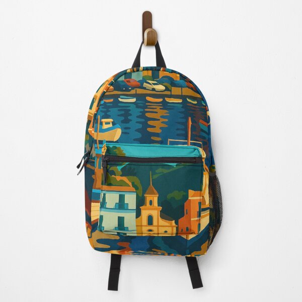 Item preview, Sorrento Italy Vintage Travel Poster & Coastal Stickers designed and sold by artecomm.