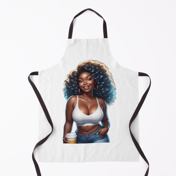 Item preview, Afro Plus Size Beauty – Morning Coffee Confidence designed and sold by Lulunza.