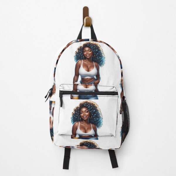 Item preview, Afro Plus Size Beauty – Morning Coffee Confidence designed and sold by Lulunza.