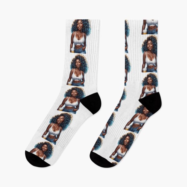 Item preview, Afro Plus Size Beauty – Morning Coffee Confidence designed and sold by Lulunza.