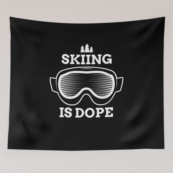 Item preview, Skiing is dope cool skier designed and sold by snowry.