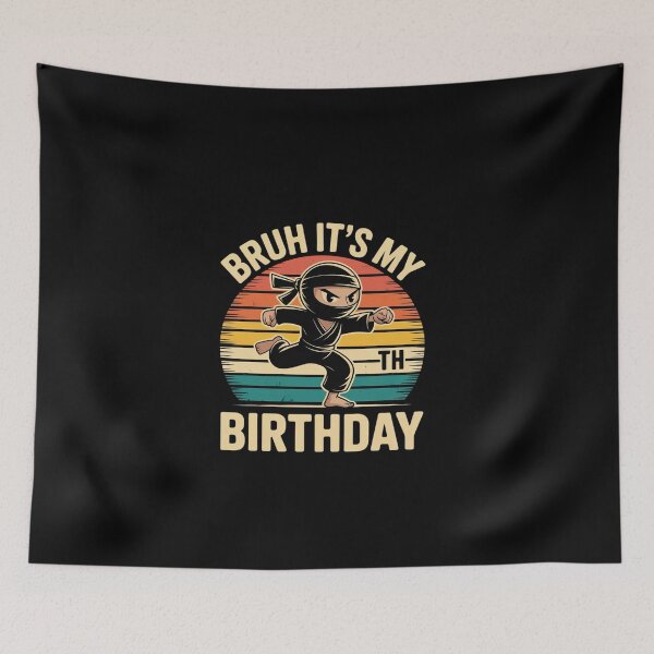Item preview, Bruh It's My 4th Birthday Ninja 4 Year Old Ninja Birthday  designed and sold by EllinoKlemo.