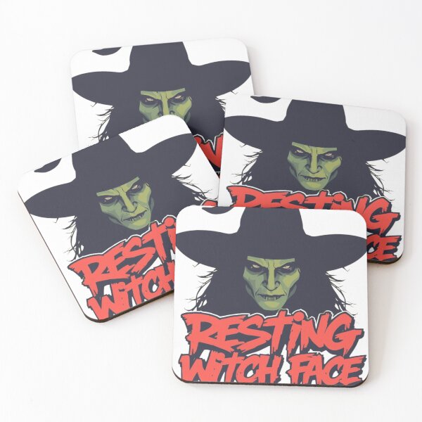 Item preview, Resting Witch Face Cute Witch Halloween Witch Hat Spooky Season designed and sold by UrbanStitchCreations.