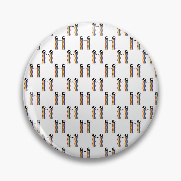 Item preview, Sweet kawaii crying rainbow face pattern designed and sold by BlushyPrint.